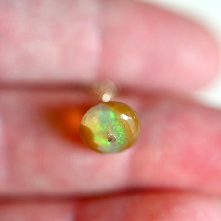 Pick Your Own Opal Charm Pendant (3) - 14K Gold