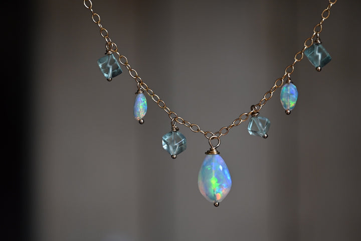 Glowing Opal Necklace