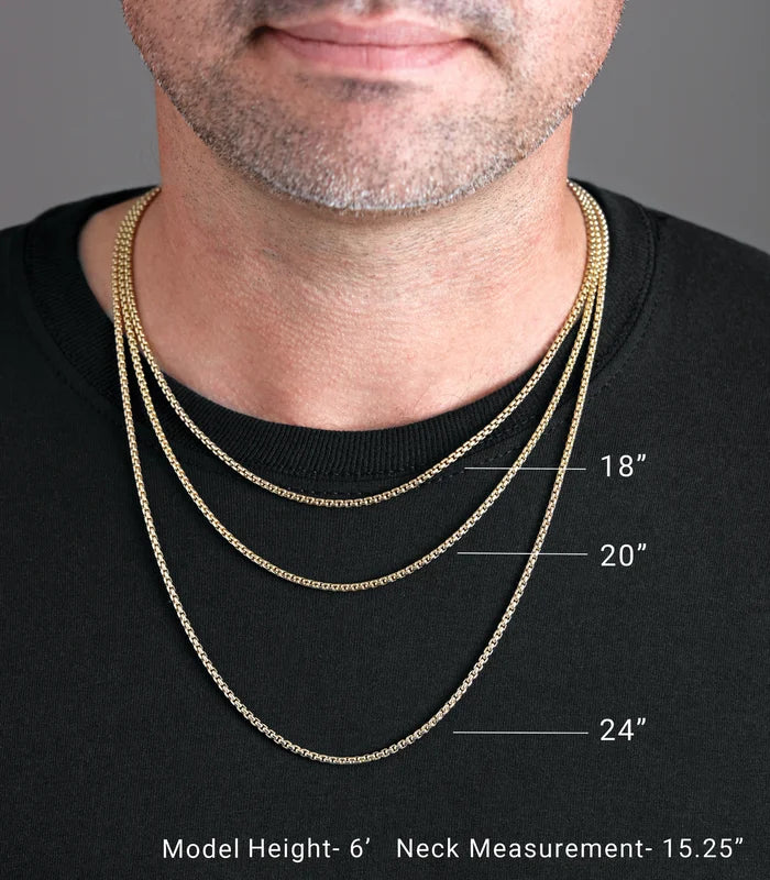 1.6 mm Herringbone Chain 14K Gold