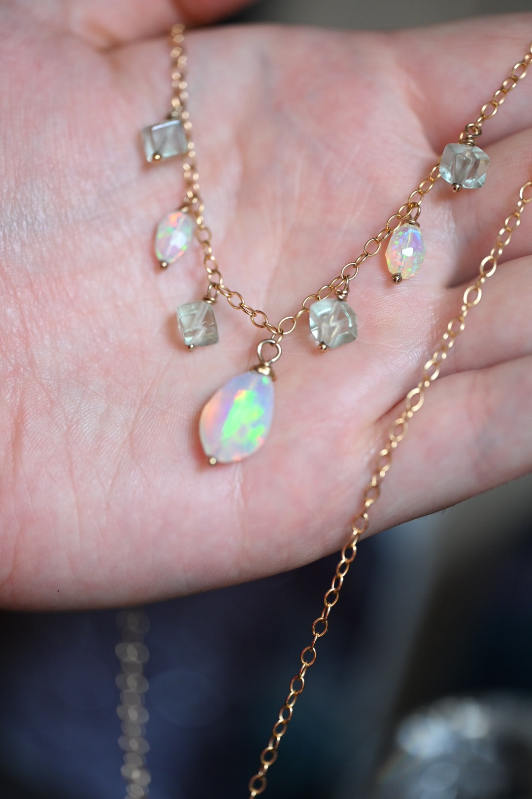 Glowing Opal Necklace