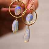 Atlantis Drops (SM) Opal Earrings - OpalOra Jewelry