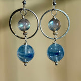 Blue Labradorite and Kyanite Earrings - OpalOra Jewelry