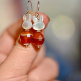 Carnelian Bunny Earrings - OpalOra Jewelry