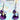 Dark Purple Fluorite Flower Earrings - OpalOra Jewelry