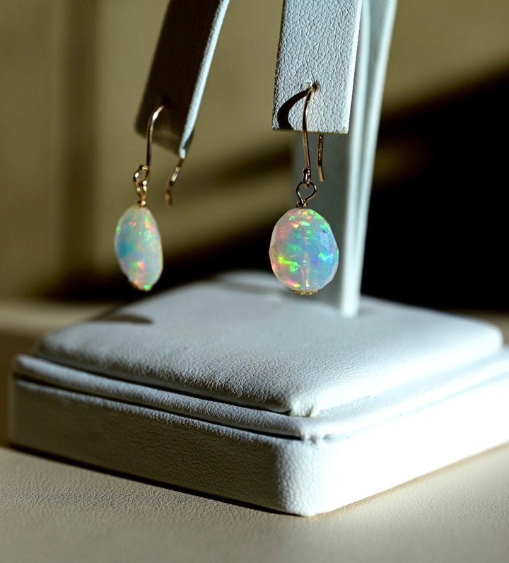 Dreamy Candy Opal Earrings - 14K Solid Gold - OpalOra Jewelry