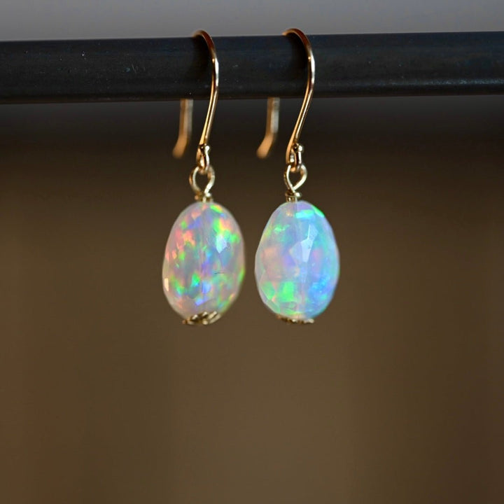 Dreamy Candy Opal Earrings - 14K Solid Gold - OpalOra Jewelry