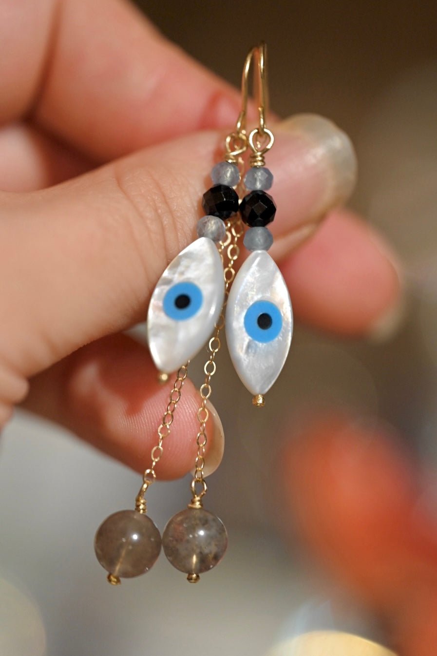 Evil Eye Earrings - OpalOra Jewelry