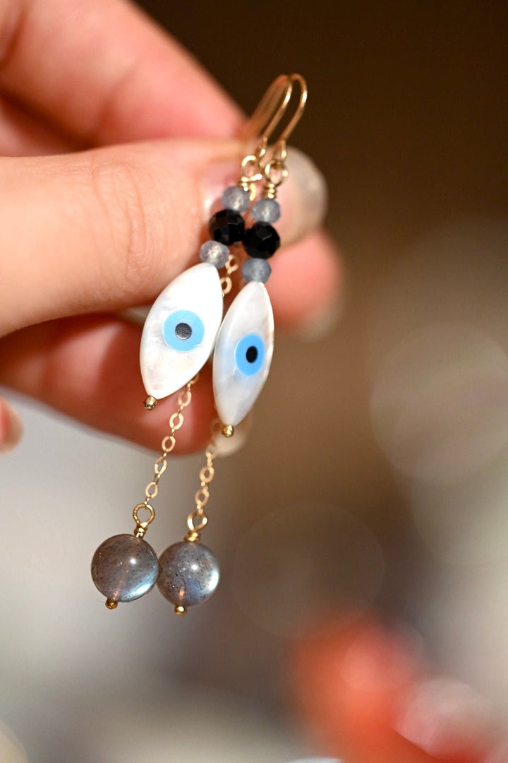 Evil Eye Earrings - OpalOra Jewelry