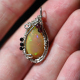 Fiery Opal Wire Wrap - OpalOra Jewelry
