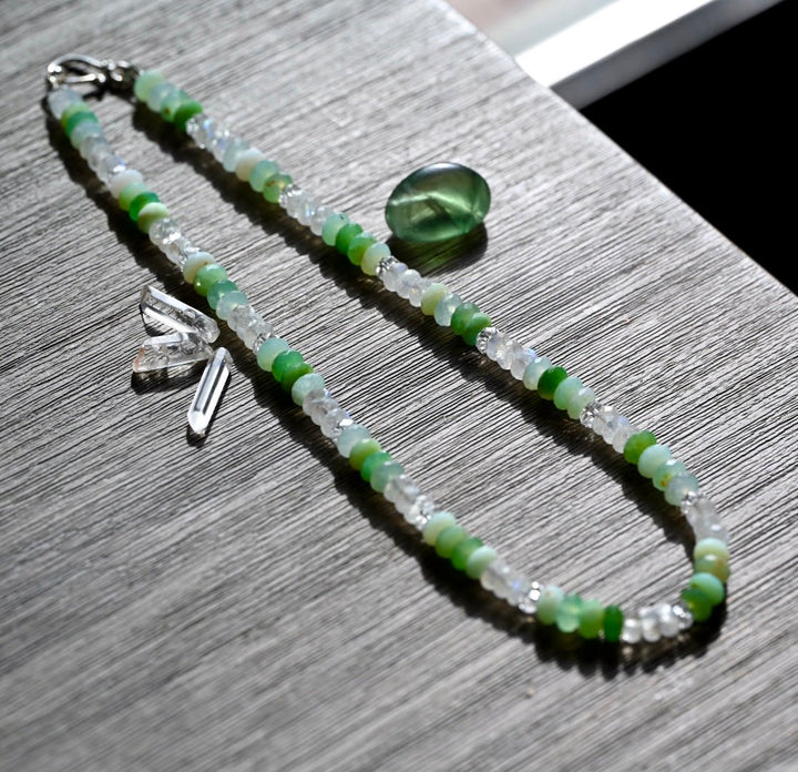 Green Goddess Necklace - OpalOra Jewelry