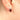Rose Red Garnet Stud Earrings.