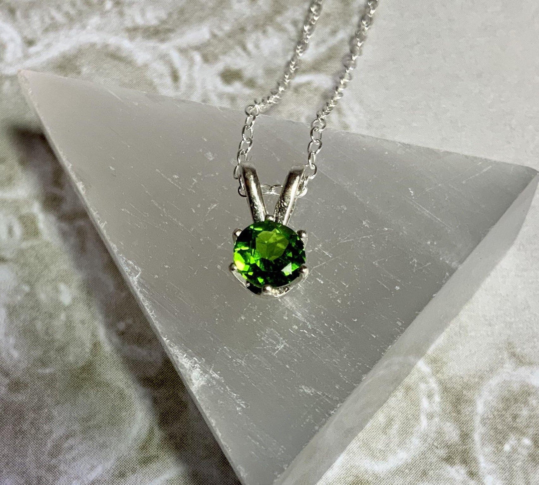Pine Forest Chrome Diopside Pendant.