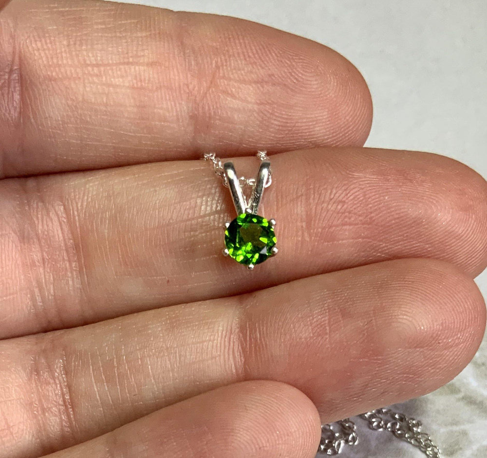 Pine Forest Chrome Diopside Pendant.