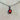 Red as Roses Ammolite Pendant.