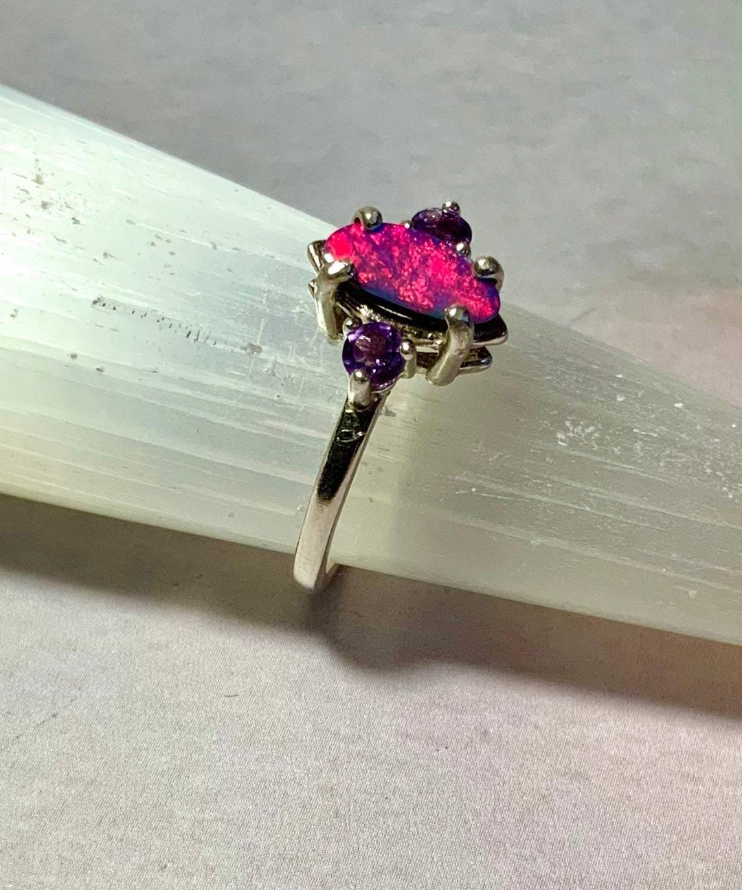 Magic Fairy Pink Opal Ring.