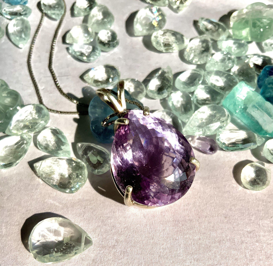 Periwinkle Amethyst Pendant.