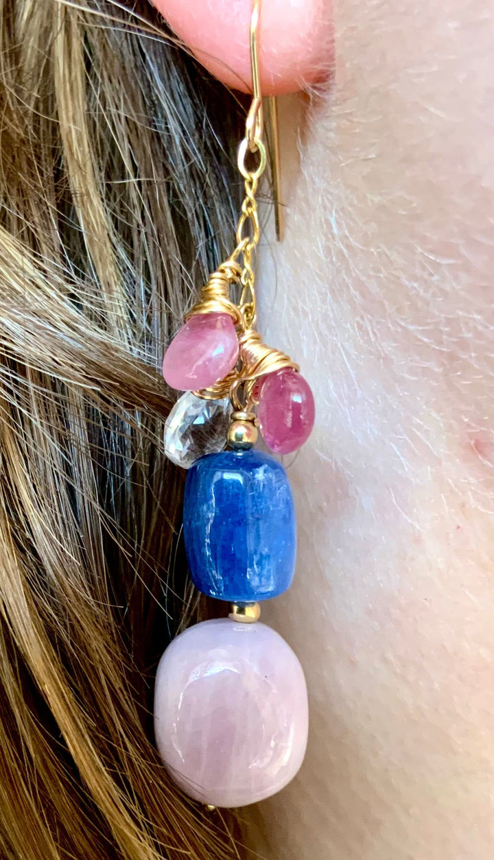 Pink Dolphin Dangle Earrings.