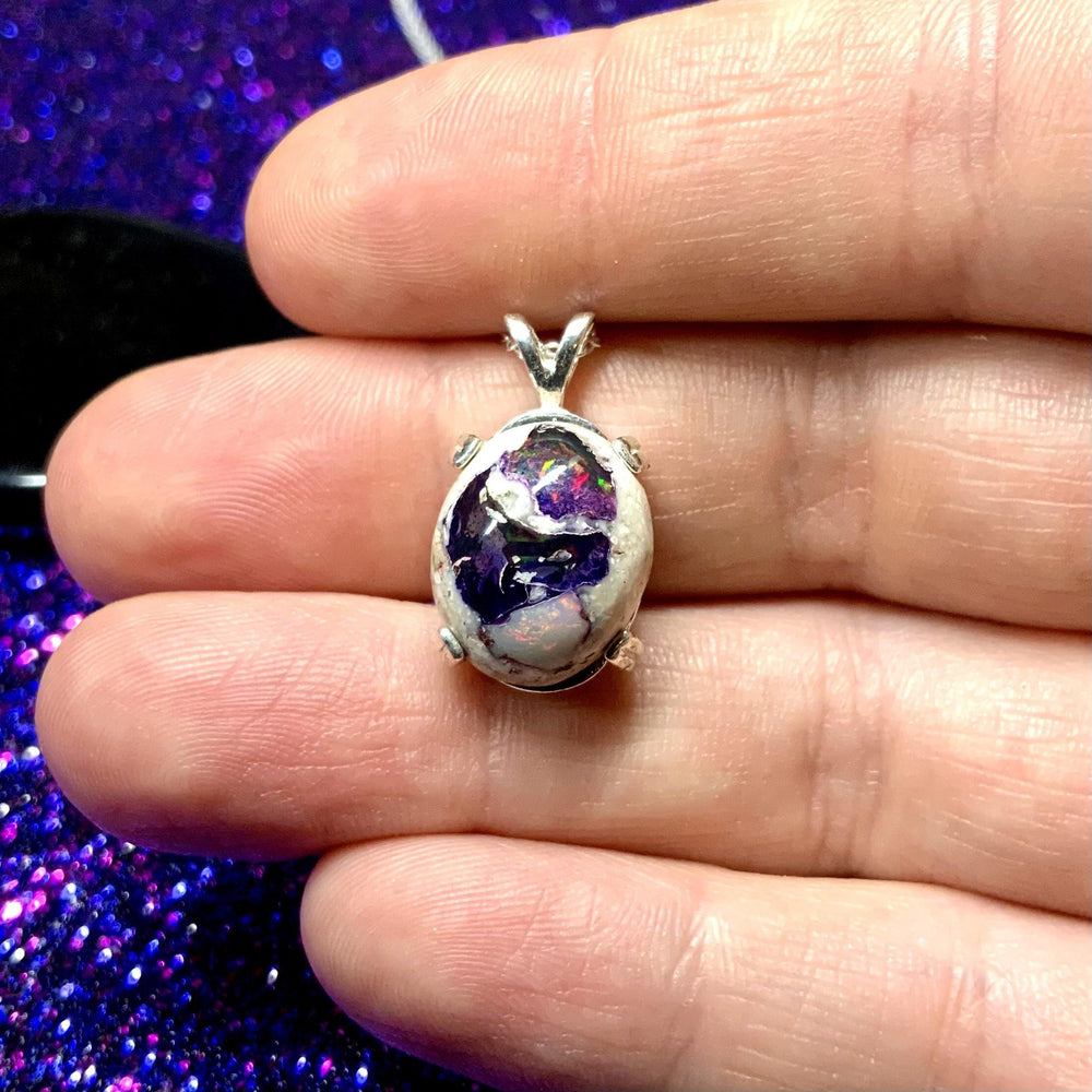 Ocean Eyes Mexican Galaxy Opal Pendant.