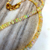 Eternity Circle Opal Necklace.