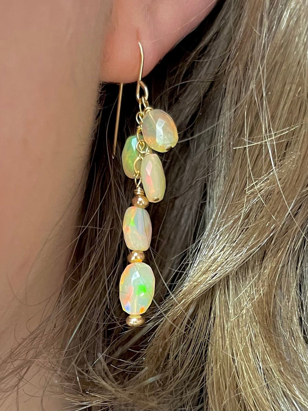 Waterfall Opal Earrings.