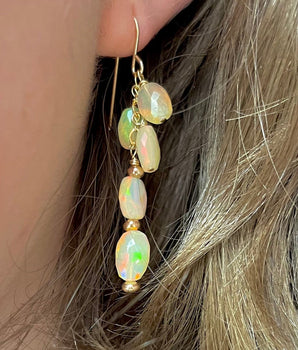 Waterfall Opal Earrings.