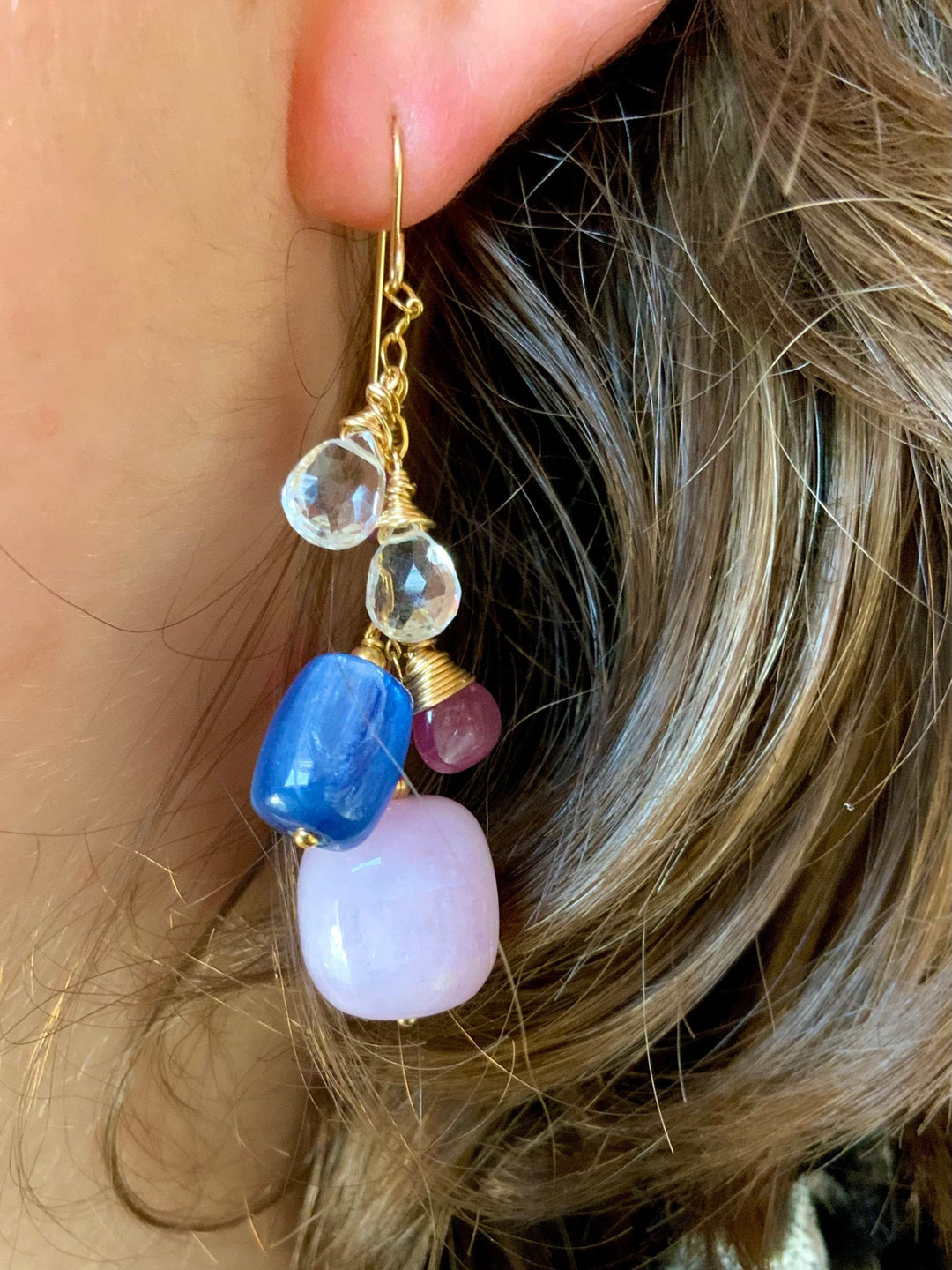 Pink Dolphin Dangle Earrings.