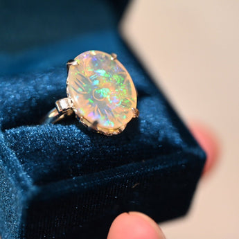 In Bloom Opal Ring - Sterling Silver - OpalOra Jewelry
