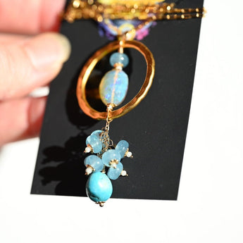 Infinity Ocean Opal Pendant - OpalOra Jewelry