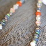 Juicy Opal and Moonstone Necklace - OpalOra Jewelry