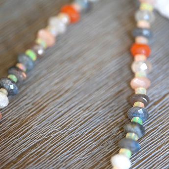 Juicy Opal and Moonstone Necklace - OpalOra Jewelry