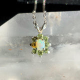 Kindness Australian Opal Sunburst Pendant - OpalOra Jewelry