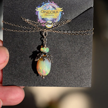 Mirror of Life Talisman Opal Pendant - OpalOra Jewelry
