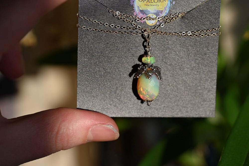 Mirror of Life Talisman Opal Pendant - OpalOra Jewelry