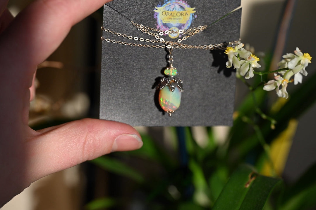 Mirror of Life Talisman Opal Pendant - OpalOra Jewelry