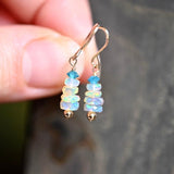 Petite Opal Stack Earrings - OpalOra Jewelry