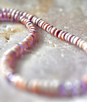 Pink Coral and Amethyst Necklace - OpalOra Jewelry