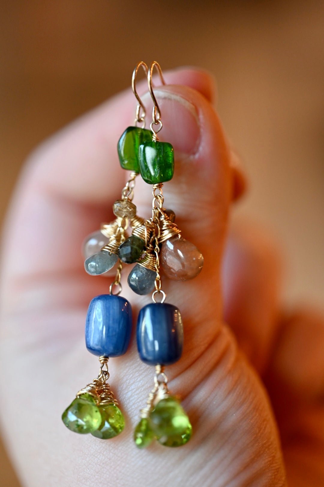 Rainbow Boa Earrings - OpalOra Jewelry