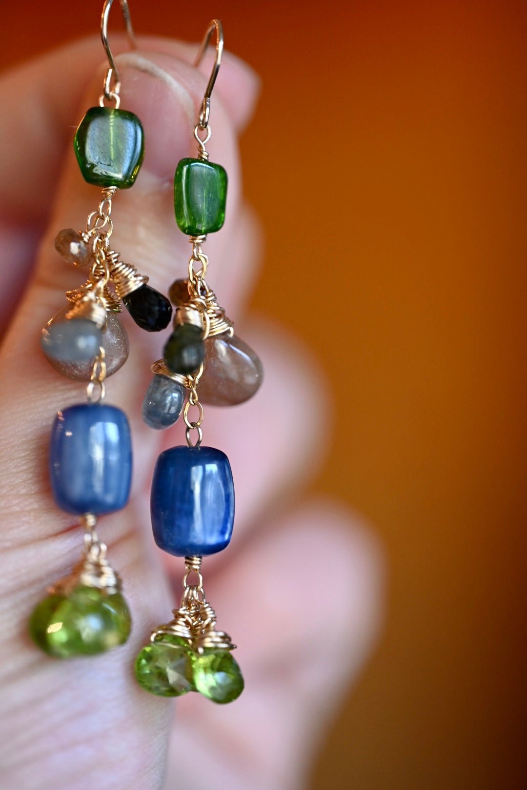 Rainbow Boa Earrings - OpalOra Jewelry