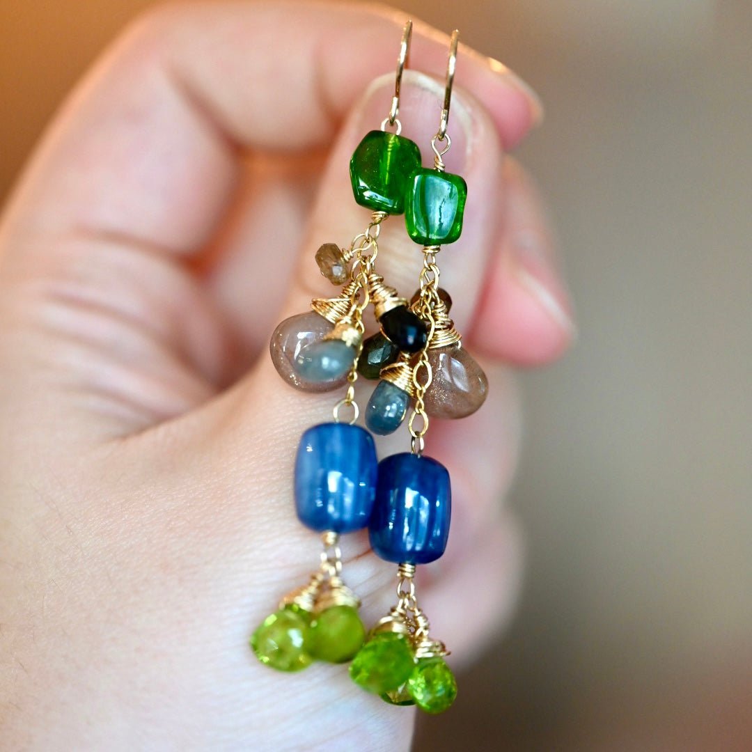 Rainbow Boa Earrings - OpalOra Jewelry