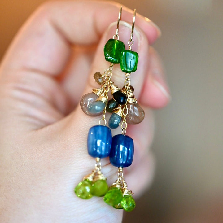 Rainbow Boa Earrings - OpalOra Jewelry