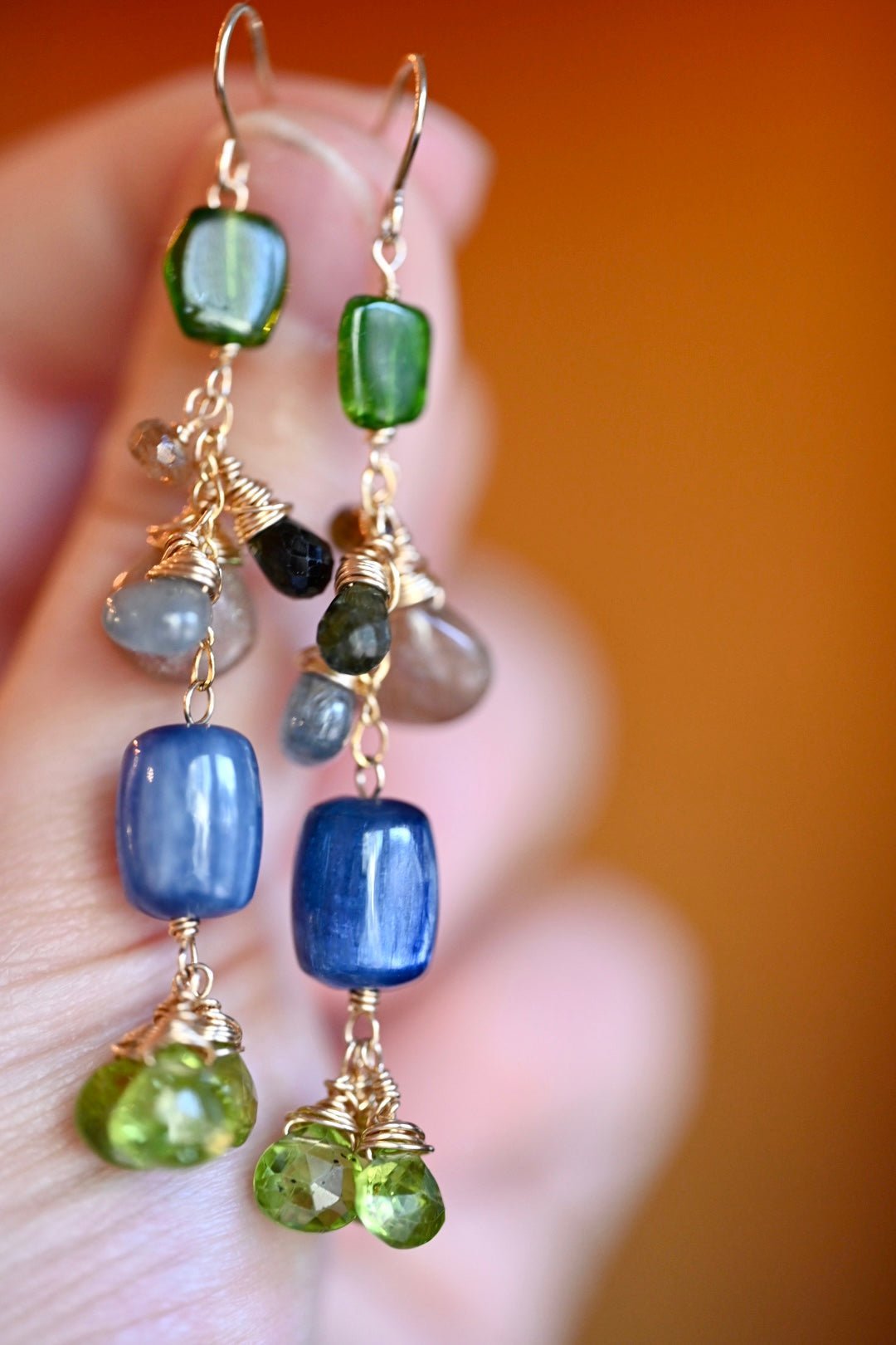 Rainbow Boa Earrings - OpalOra Jewelry