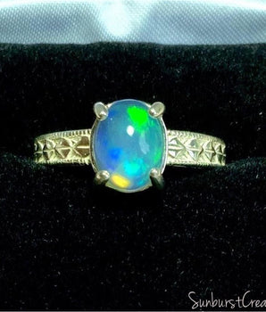 Saturns Rings, Opal Ring - OpalOra Jewelry