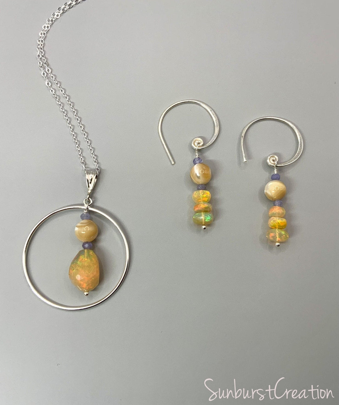 Starlight Opal Earrings - OpalOra Jewelry
