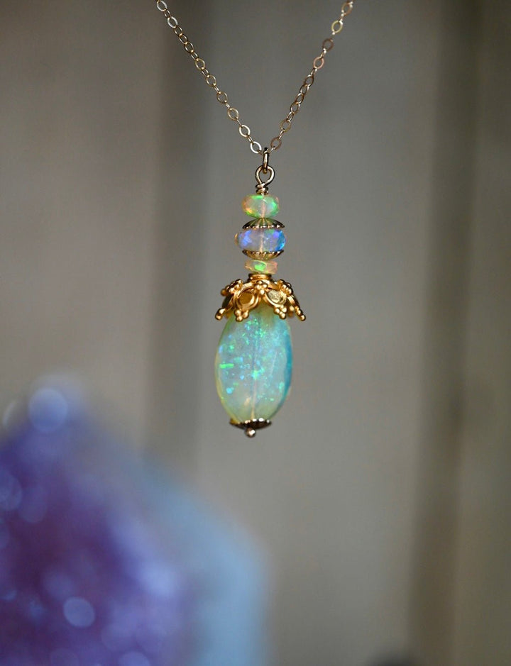 Starlight Talisman Opal Pendant - OpalOra Jewelry