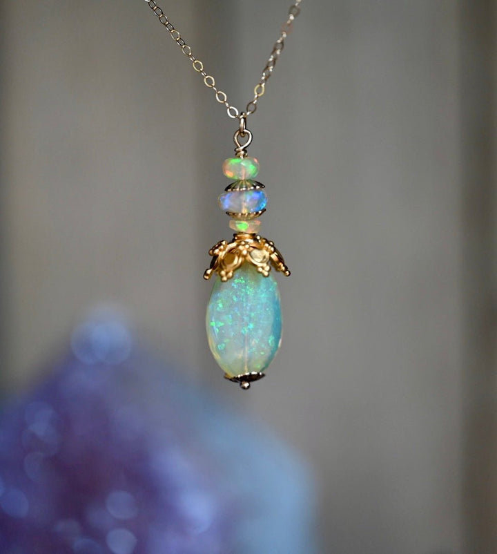 Starlight Talisman Opal Pendant - OpalOra Jewelry