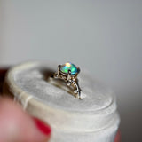 The Magic Opal Ring in Continuum Silver - OpalOra Jewelry