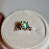 The Magic Opal Ring in Continuum Silver - OpalOra Jewelry