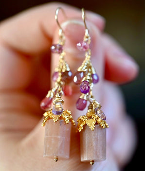 The Orchid Earrings - OpalOra Jewelry