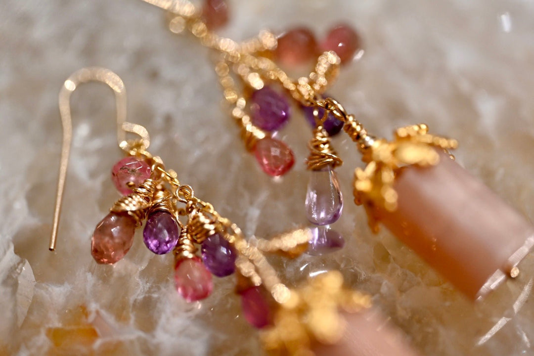 The Orchid Earrings - OpalOra Jewelry