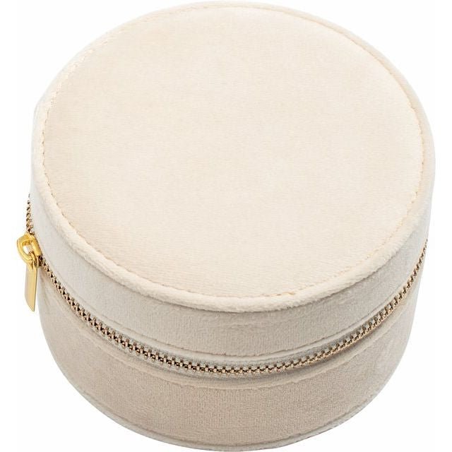 Velvet Ivory Travel Case - OpalOra Jewelry